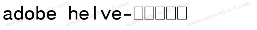 adobe helve字体转换